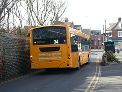 Sanders Coaches SK07 CGG in Mundesley - 15 Mar 2022 (P1110028)