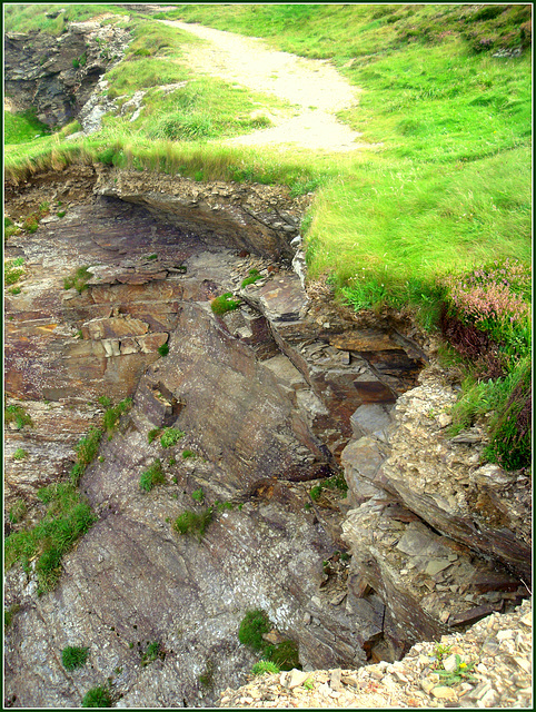 Basset Cove. Yes, the path went across here ... once!