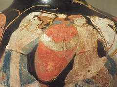 Detail of a Terracotta Hydria with a Cover from Amphipolis in the Metropolitan Museum of Art, June 2016