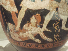 Detail of a Terracotta Hydria with a Cover from Amphipolis in the Metropolitan Museum of Art, June 2016