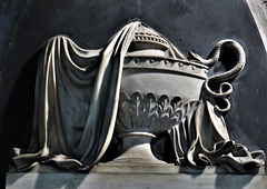 wirksworth church, derbs ; c19 tomb of francis hurt +1801