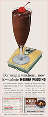 D-Zerta Diet Pudding Ad, c1958