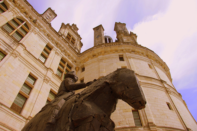 cour intérieure du château de Chambord