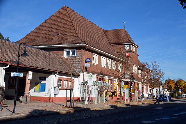 Bahnhofsgebäude an der Station Titisee