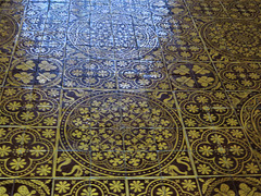 wirksworth church derbs; c19 godwin tiles c.1870