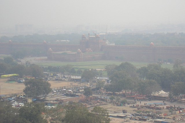 View Over The Red Fort