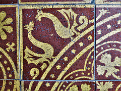wirksworth church derbs; c19 godwin tiles c.1870