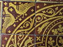 wirksworth church derbs; c19 godwin tiles c.1870