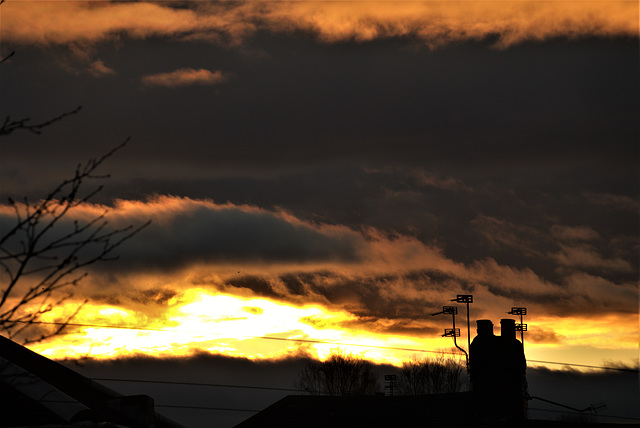 Yesterdays Sunset Over The Chimneys Yesterdays Sunset Over The Chimneys