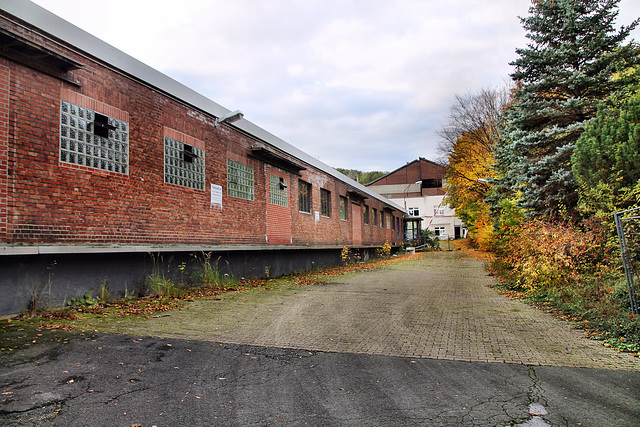 Eisenwerk Geweke, Werkszufahrt (Hagen-Haspe) / 22.10.2022