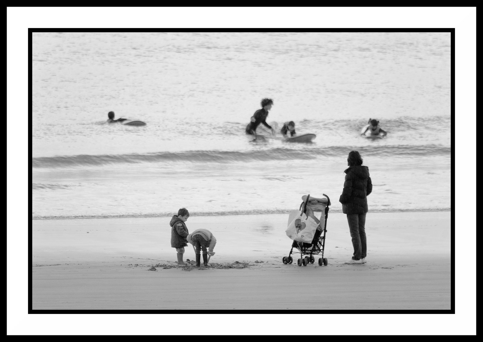 Une mère à la mer