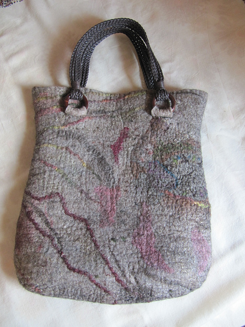 nuno felted handbag