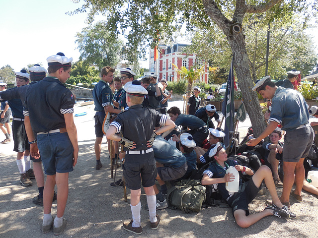 les scouts marins en pause