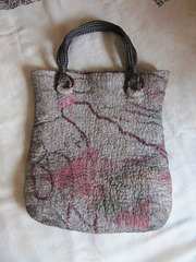 nuno felted handbag