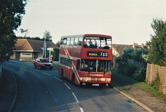 Chambers G864 XDX (from on board G760 VRT) at Lavenham – 27 Sep 1995 (287-20)