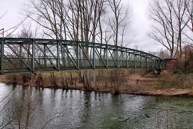 Westfalia-Brücke über der Lippe (Lünen-Beckinghausen) / 4.03.2023