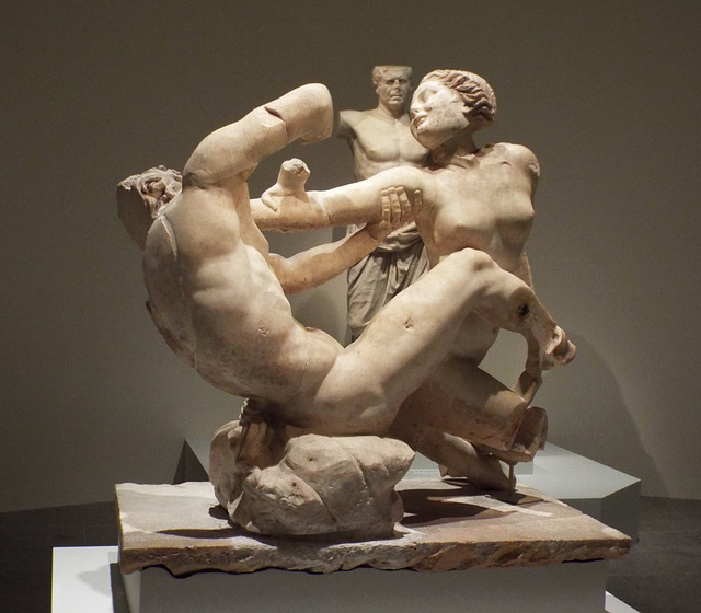 Marble Satyr andHermaphrodite in the Metropolitan Museum of Art, June 2016