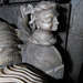 turvey church, beds  (42)saracen crest on helmet below the head of the 1st lord mordaunt on his tomb of c. 1560