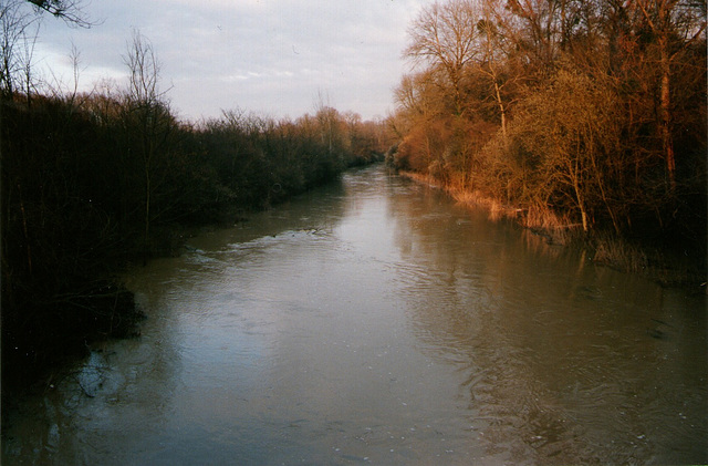 Crue de l'Ancoeur 01 1995 - Au pont Madame