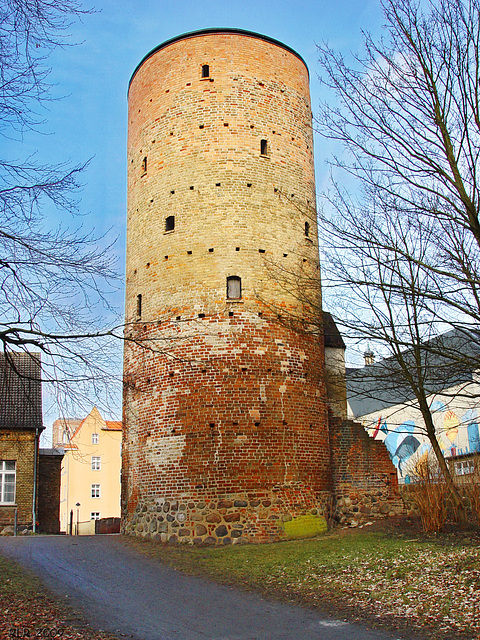 Anklam, Pulverturm (Feldseite)