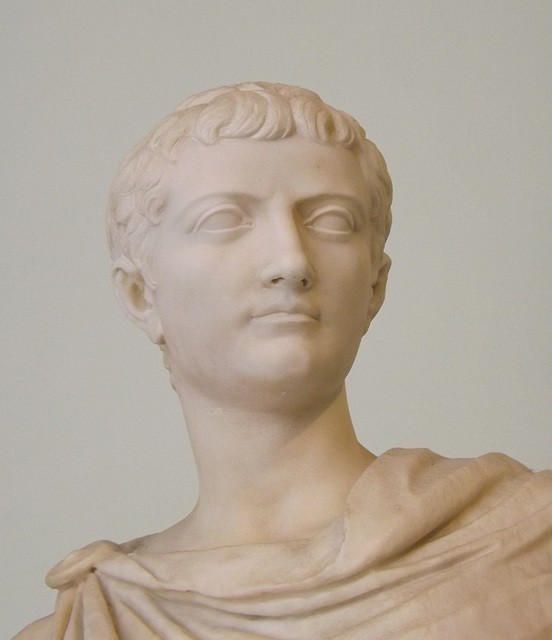 Detail of a Male Figure Restored as Tiberius in the Naples Archaeological Museum, July 2012