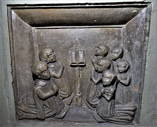 wirksworth church, derbs ; c16 tomb of anthony lowe +1555