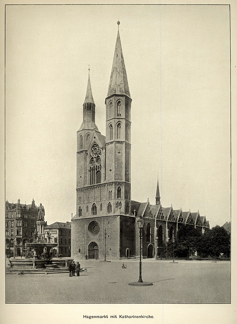 Braunschweig, Hagenmarkt mit Katharinenkirche