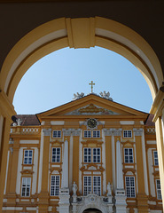 Entering the Courtyard of Melk Abbey