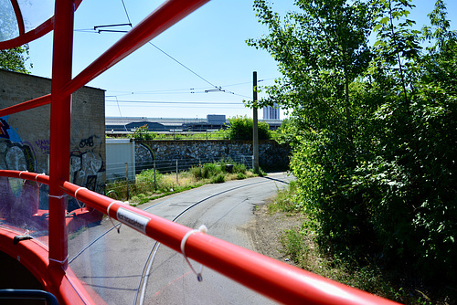 Leipzig 2019 – Große Leipzig-Stadtrundfahrt mit der Straßenbahn – Riding on the Kurt-Schumacher-Straße loop