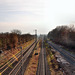 Bahnstrecke Hagen–Hamm, von der Brücke Holzstraße aus (Schwerte-Wandhofen) / 9.03.2024