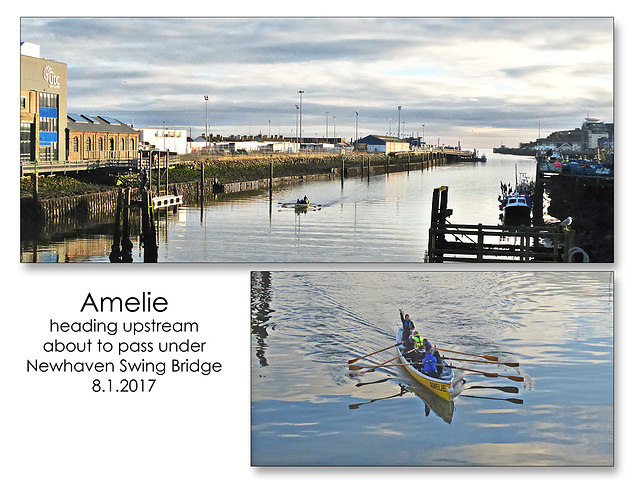 Amelie rowing boat - Newhaven - 8.1.2017