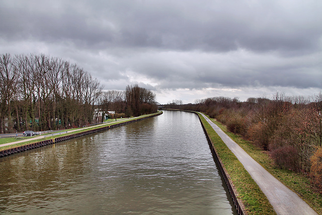 Blick auf den Datteln-Hamm-Kanal (Lünen-Beckinghausen) / 4.03.2023