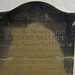 Memorial rescued from the now cleared churchyard of All Saints Gainsborough, Lincolnshire