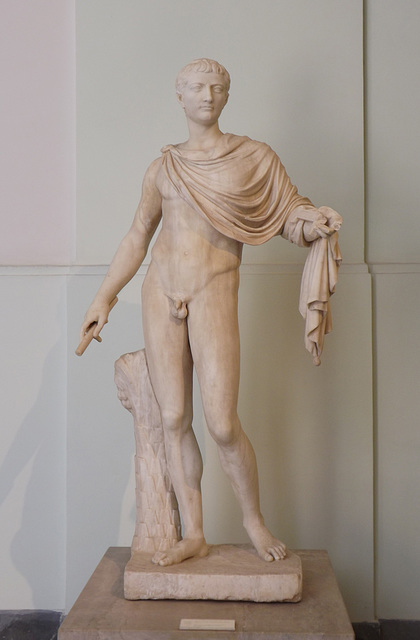 Male Figure Restored as Tiberius in the Naples Archaeological Museum, July 2012