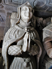 turvey church, beds  (46)rather old fashioned effigy on the c16 tomb of the 1st lord mordaunt +1560
