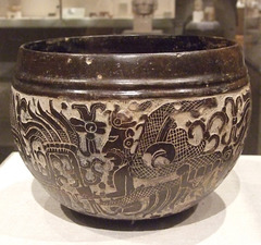 Mayan Carved Bowl in the Metropolitan Museum of Art, February 2012