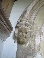 fonthill bishop church, wilts, c14 south door headstop (2)