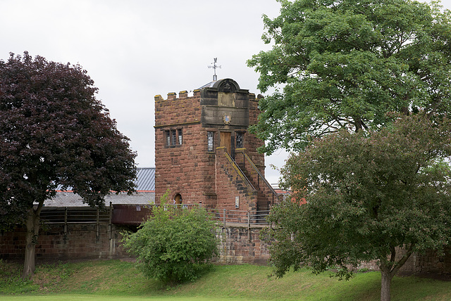 Chester roman wall and tower