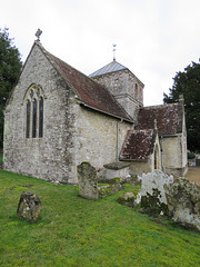 fonthill bishop church, wilts,c13 c14 church much restored in the c19