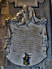 wirksworth church, derbs; c18 tomb of philip gell +1719 attrib to francis bird