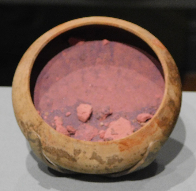 Small Cup with Murex Purple Pigment from Pompeii at ISAW, May 2022