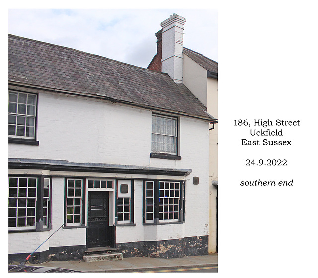 186 High Street, south end, Uckfield, East Sussex - 24 9 2022