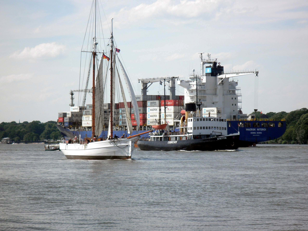 3er auf der Elbe....