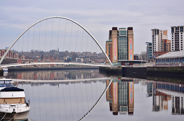 The Baltic Art Gallery and The Millenium Bridge