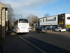 Ambassador Travel (NX contractor) 218 (BV19 XOZ) in Mildenhall - 1 Dec 2021 (P1100126)