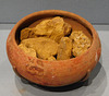 Small Cup with Yellow Ocher Pigment from Pompeii at ISAW, May 2022