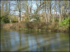 St Barnabas through the trees