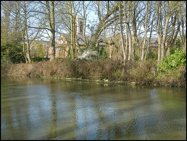 St Barnabas through the trees