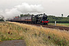 Stanier LMS class 6P Jubilee 45699 GALATEA  running as 45562 ALBERTA at Spital Bridge ,Seamer with 1Z24 06.10 Carnforth - Scarborough The Scarborough Spa Express 13th August 2020. (steam from York)