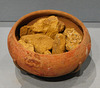 Small Cup with Yellow Ocher Pigment from Pompeii at ISAW, May 2022